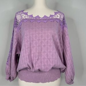 Lavender Lace Women's Top